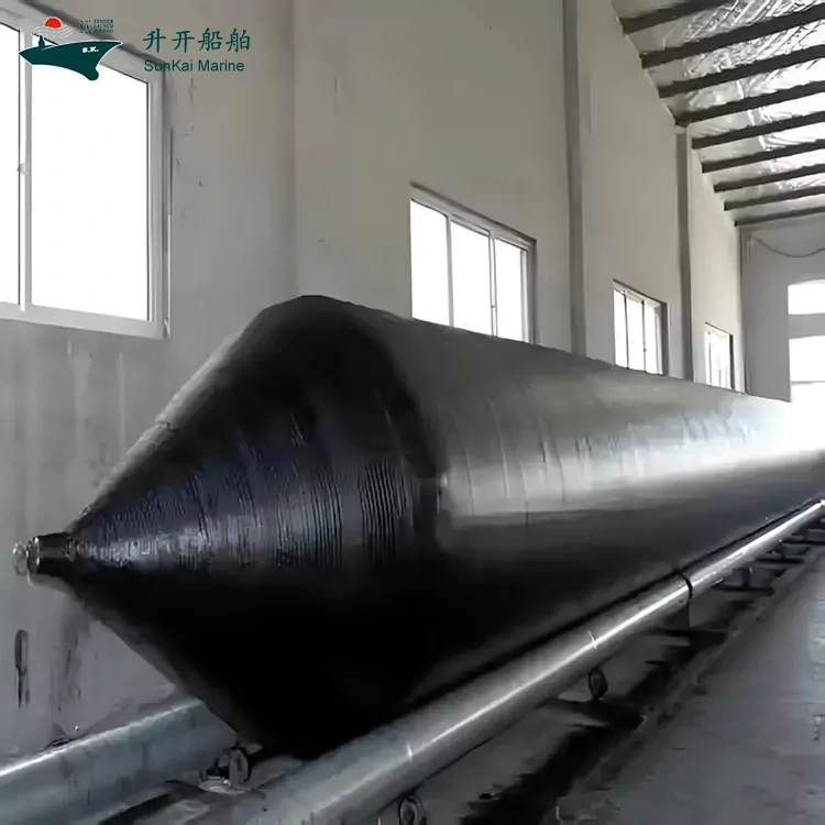 Qingdao Sunkai Marine Supplies Co., Ltd. levererar framgångsrikt order för sjösättning av krockkuddar till Malaysia